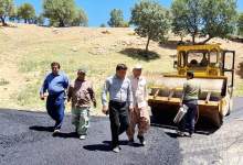 آسفالت بیش از ۱۴۰۰۰ مترمربع از معابر و خیابانهای روستای جوازار کبگیان