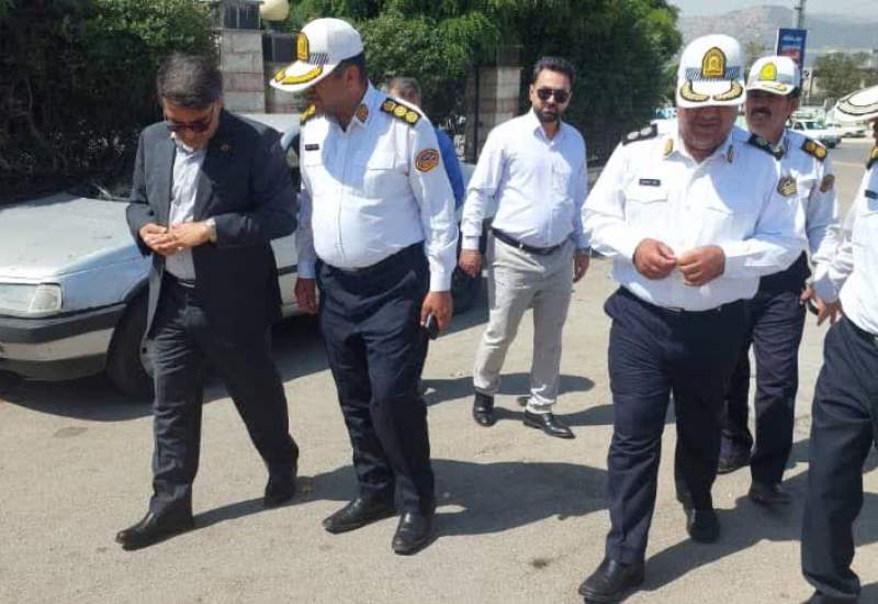بازدید میدانی شهردار یاسوج از نقاط پرترافیک مرکز استان