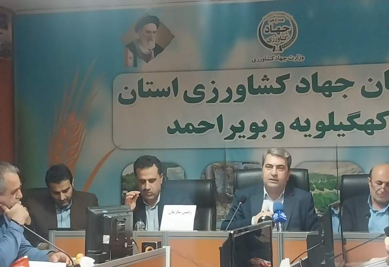 افزایش چشمگیر اعتبارات جهاد کشاورزی کهگیلویه و بویراحمد؛ رشد بیش از دو برابری بودجه استانی و ملی/ اولویت اول جهاد کشاورزی اصلاح الگوی کشت و تغییر سیستم ابیاری است: رشد سه برابری پروژه های ابیاری قطره ای/ موفقیت در تولید پسته در سیسخت و خرمای پیارم در گچساران/ احیای میدان میوه نیازمند همکاری ادارات متولی است