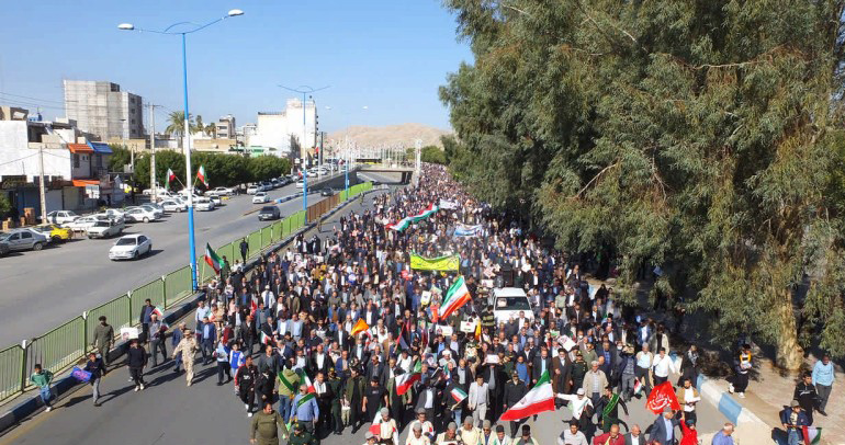 تصاویر | راهپیمایی22 بهمن‌ماه در گچساران